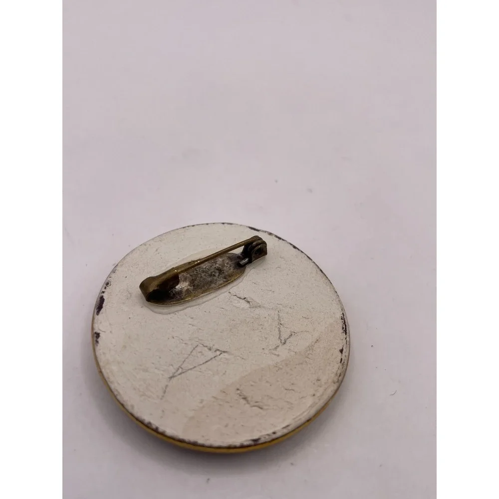 Vintage Portrait Ship Brooch Pair